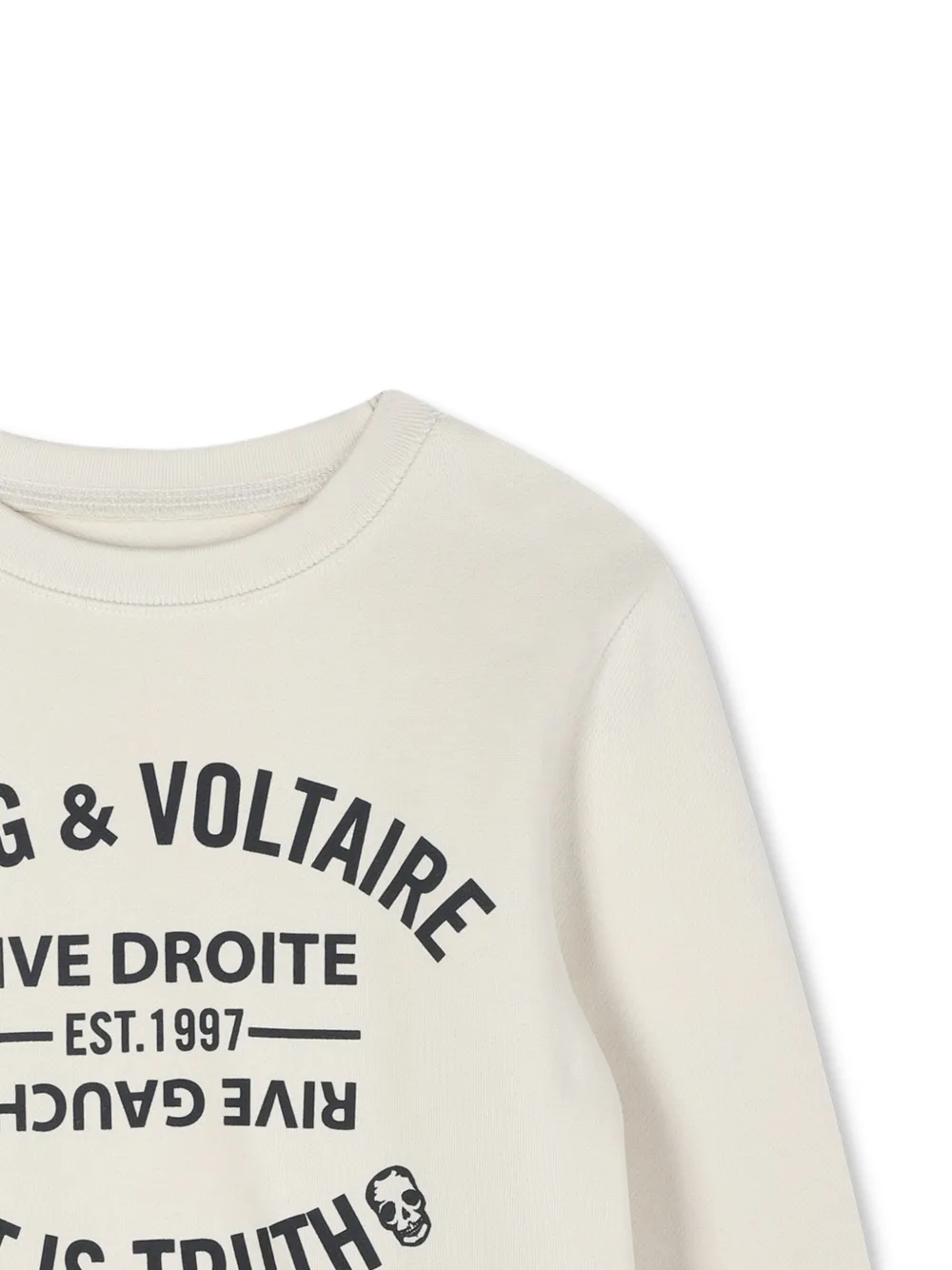 Zadig & Voltaire Kids Sweater met grafische print Beige