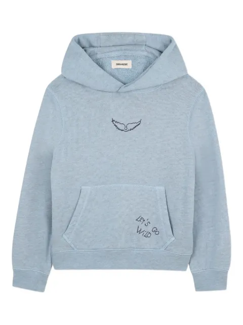 Zadig & Voltaire Kids hoodie con logo bordado