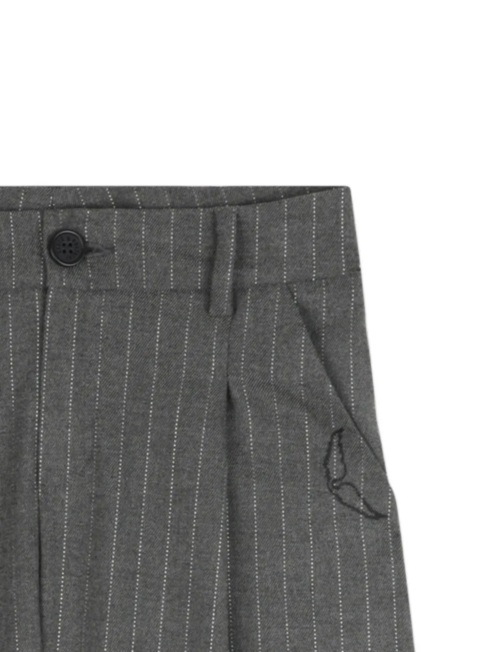 Zadig & Voltaire Kids Broek met krijtstreep Grijs