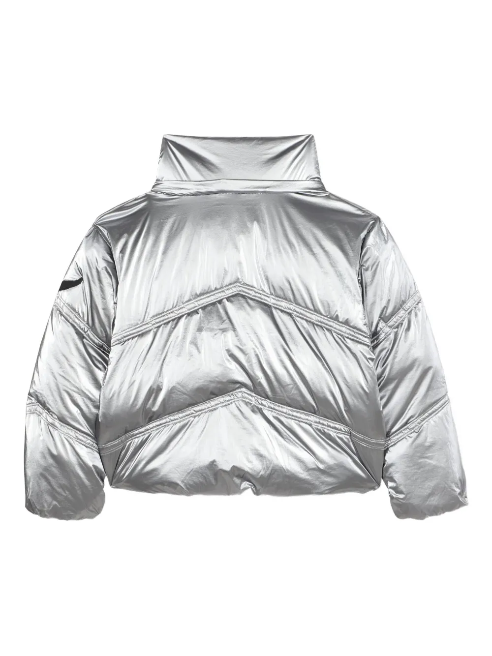 Zadig & Voltaire Kids Donsjack met metallic-effect Zilver