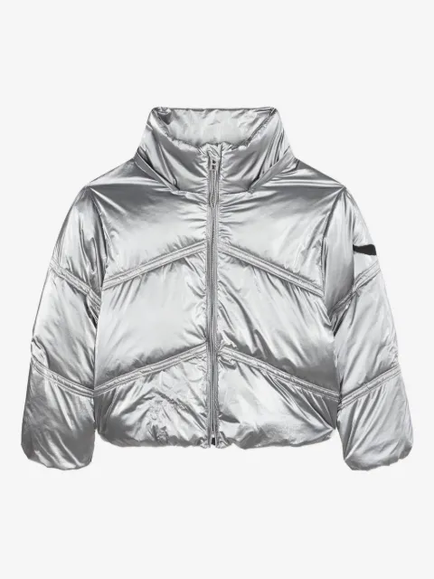 Zadig & Voltaire Kids metallic puffer jacket