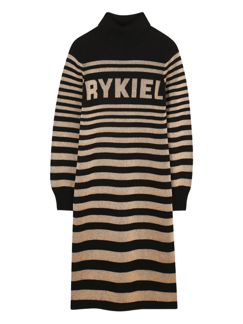 SONIA RYKIEL ENFANT Gestreepte jurk Zwart