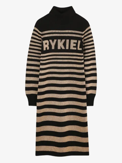 SONIA RYKIEL ENFANT vestido con cuello de tortuga