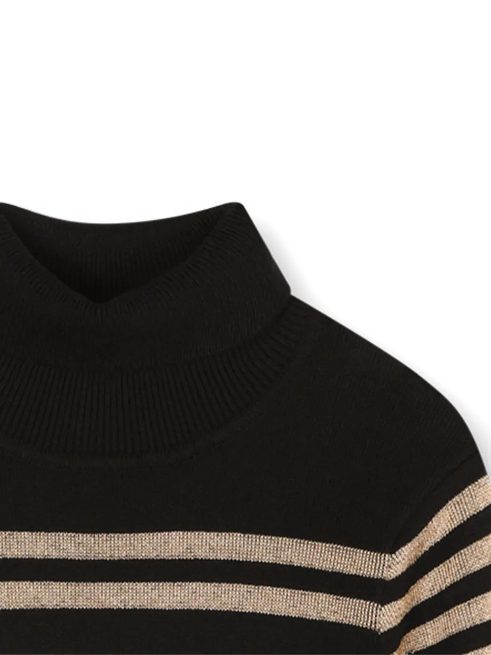 SONIA RYKIEL ENFANT Gestreepte jurk Zwart