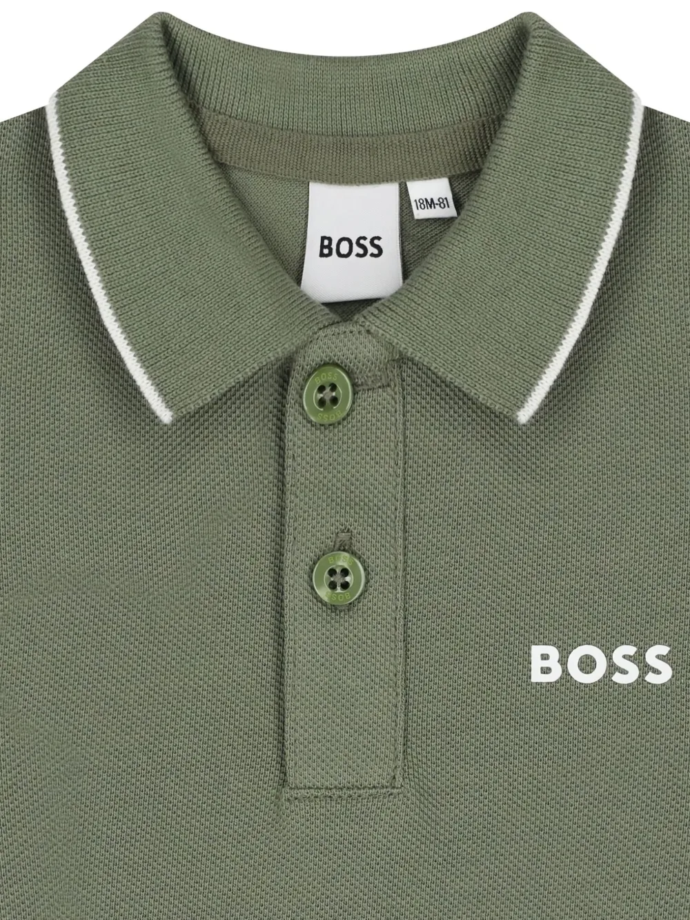 BOSS Kidswear Poloshirt met korte mouwen Groen
