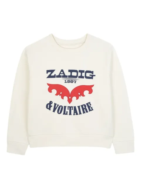 Zadig & Voltaire Kids sudadera con estampado gráfico