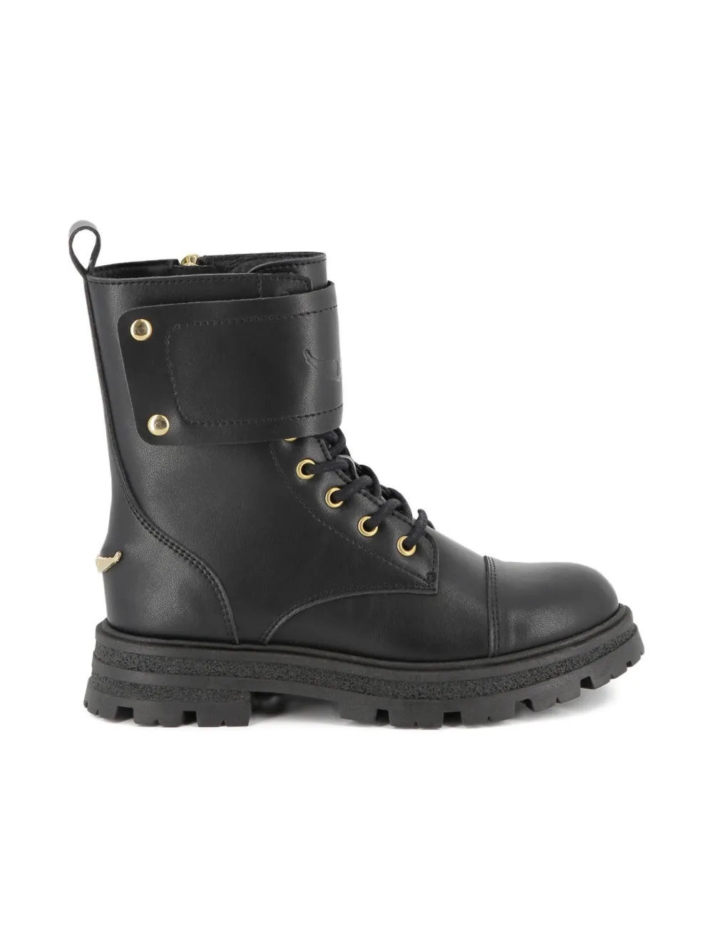 Zadig & Voltaire Kids rugged-sole lace-up boots Black