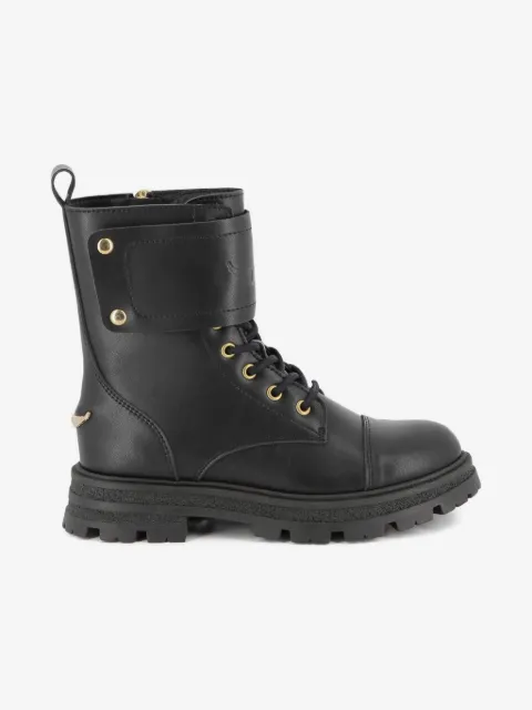 Zadig & Voltaire Kids rugged-sole lace-up boots