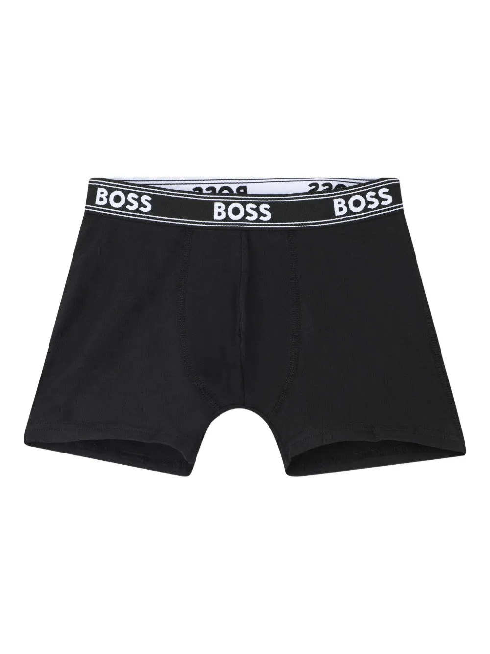 BOSS Kidswear Drie boxershorts met logoband Zwart