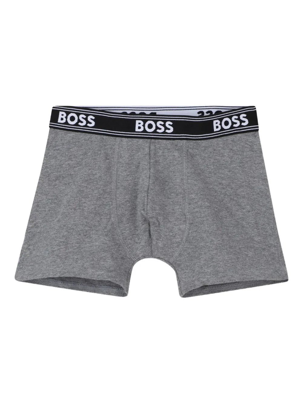 BOSS Kidswear Drie boxershorts met logoband Zwart