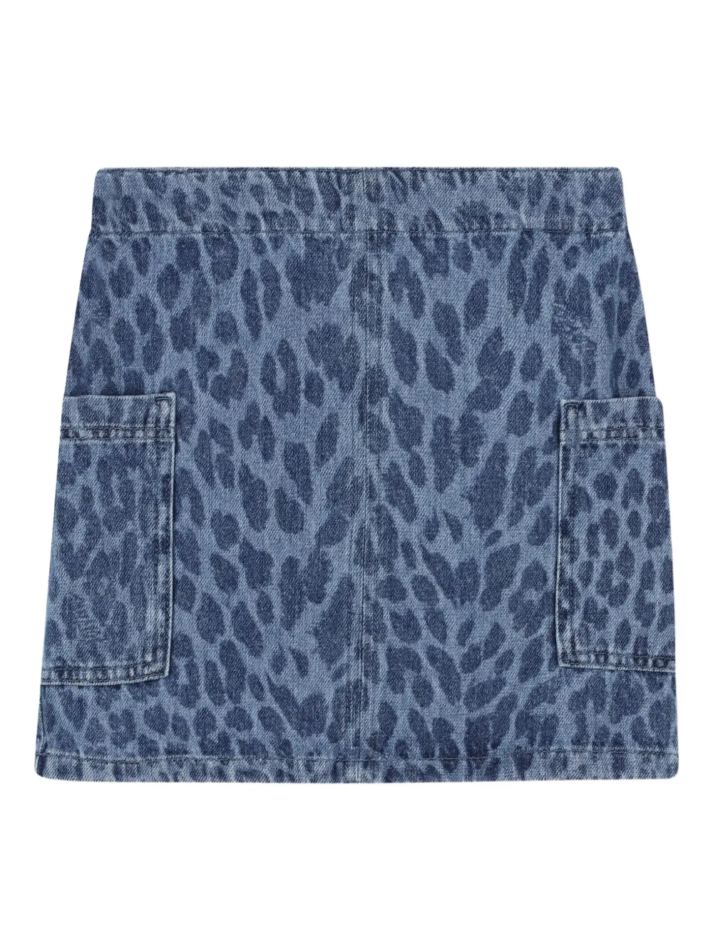 Zadig & Voltaire Kids Mini-spijkerrok met luipaardprint Blauw