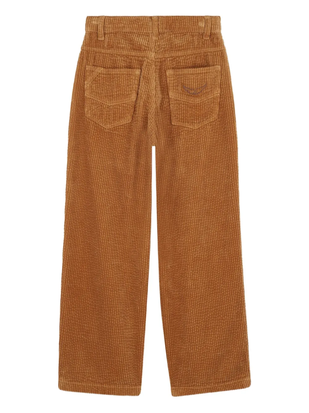 Zadig & Voltaire Kids Ribfluwelen broek Bruin