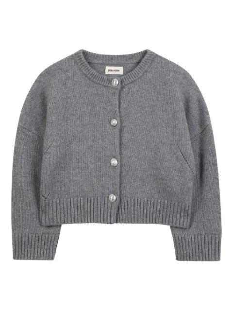 Zadig & Voltaire Kids button-embellished knitted cardigan