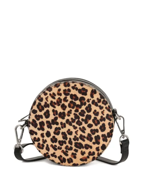 Zadig & Voltaire Kids leopard-print circular shoulder bag