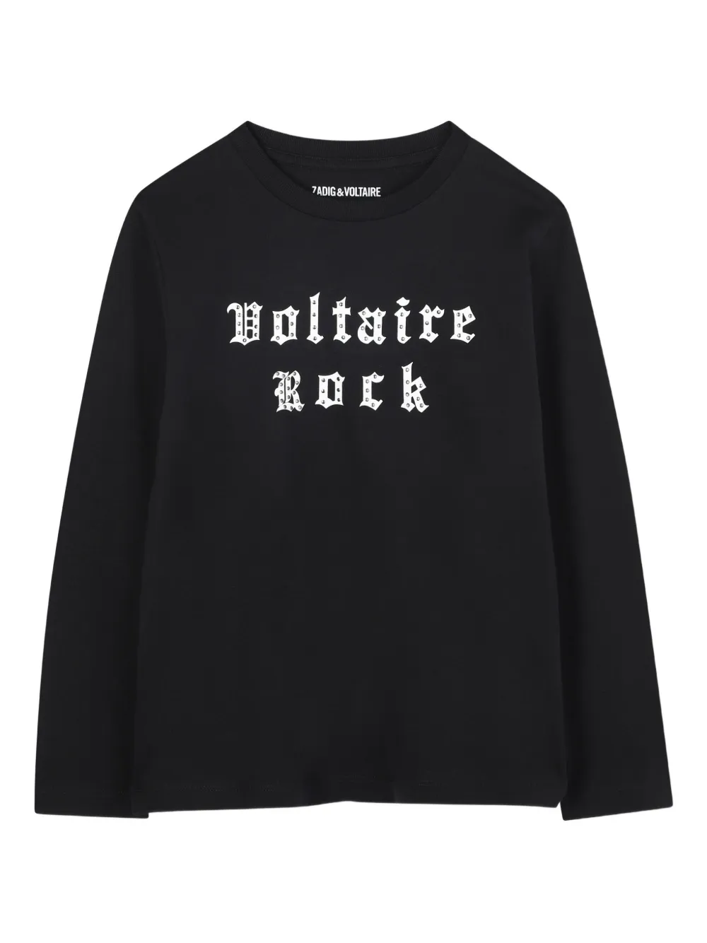 Zadig & Voltaire Kids T-shirt met lange mouwen Zwart