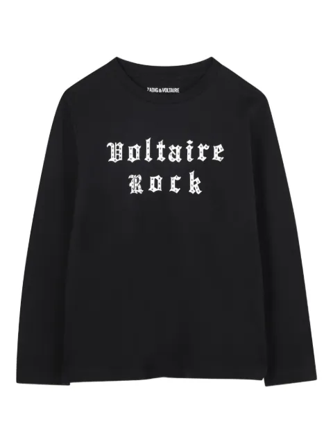 Zadig & Voltaire Kids printed long-sleeve T-shirt
