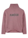 Zadig & Voltaire Kids turtleneck sweater - Pink