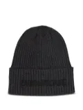 Zadig & Voltaire Kids ribbed-knit beanie - Grey