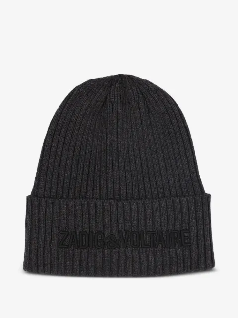 Zadig & Voltaire Kids 罗纹针织套头帽