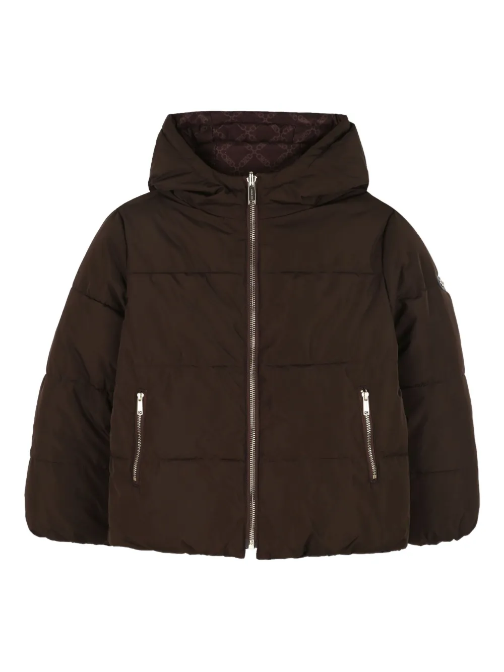 Michael Kors Kids リバーシブル パデッドジャケット - ブラウン Michael Kors Kids リバーシブル パデッドジャケット - ブラウン
