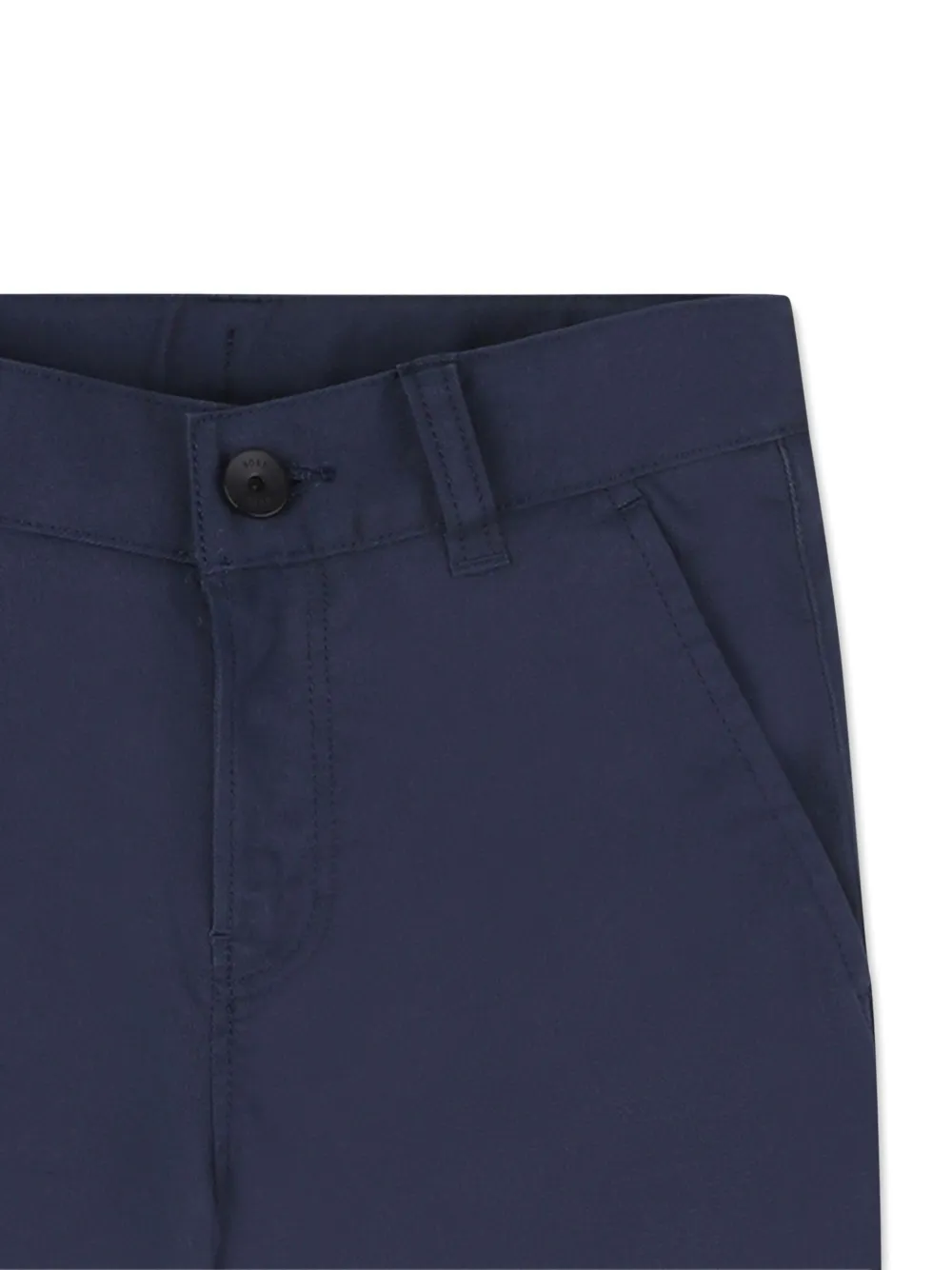 BOSS Kidswear Broek met knoopsluiting Blauw