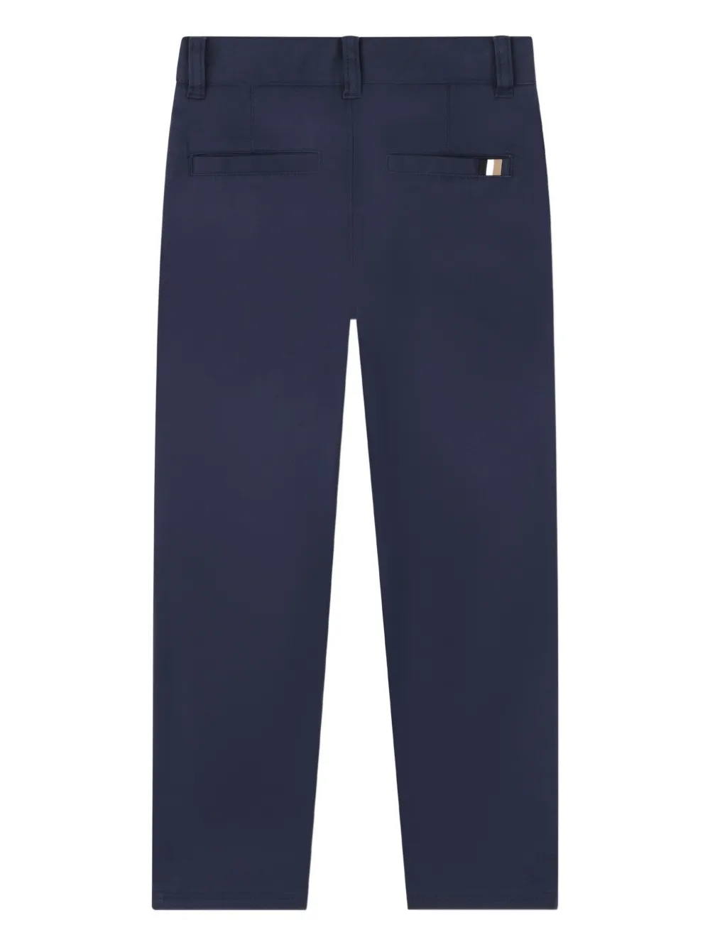 BOSS Kidswear Broek met knoopsluiting Blauw