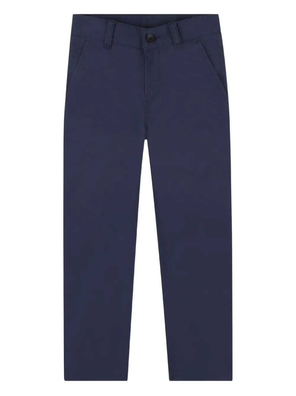 BOSS Kidswear Broek met knoopsluiting Blauw