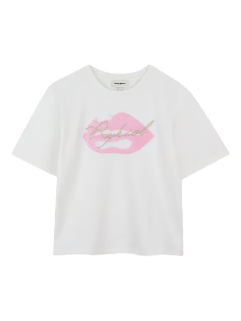 SONIA RYKIEL ENFANT graphic lip-print T-shirt