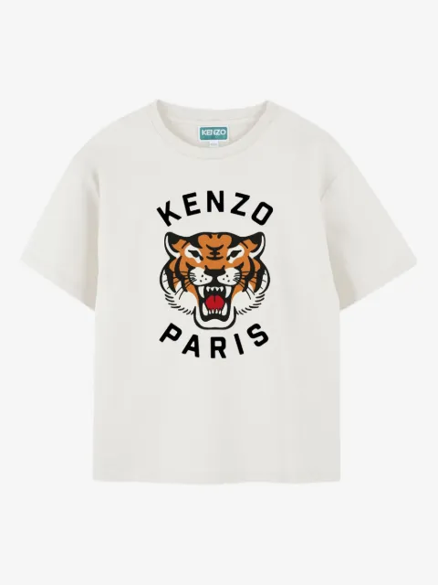 Kenzo Kids T-shirt con stampa Tiger Head