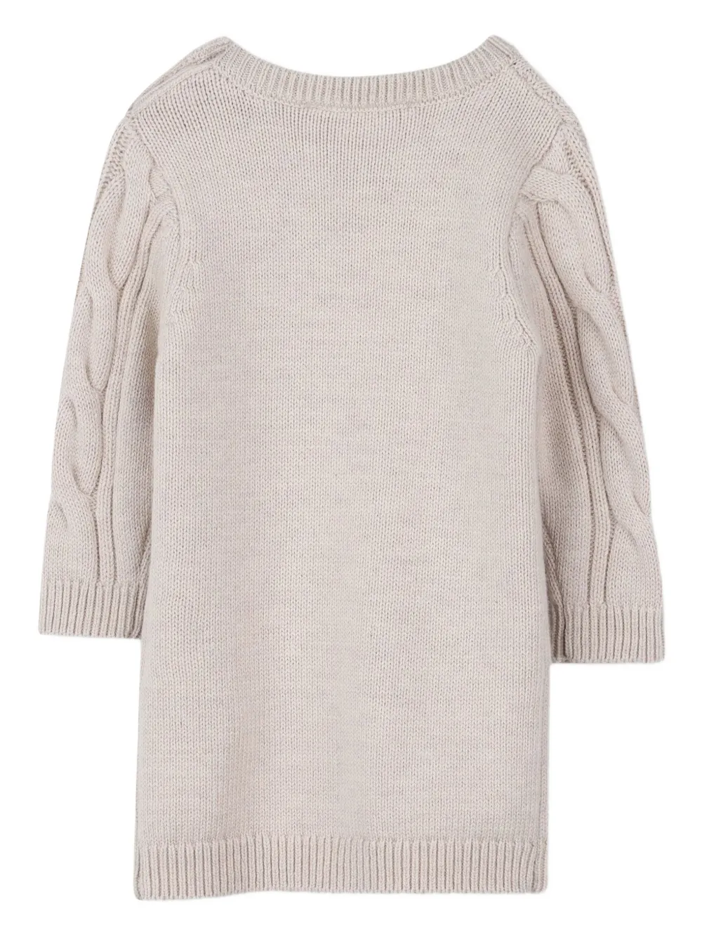 Michael Kors Kids Kabelgebreide jurk - Beige