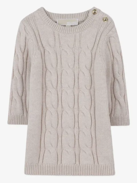 Michael Kors Kids Gestricktes Kleid mit Zopfmuster