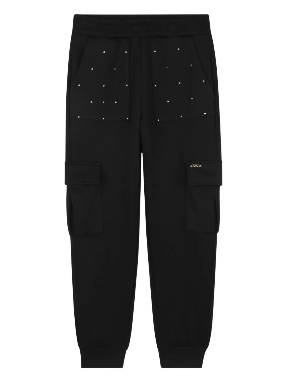 Michael Kors Kids Cargo trainingsbroek met studs Zwart