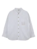 Lanvin Enfant logo-embroidered button-up shirt - White
