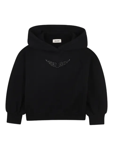 Zadig & Voltaire Kids rhinestone-embellished hoodie