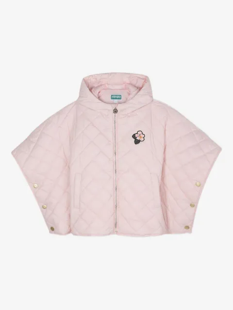 Kenzo Kids quilted cape jacket