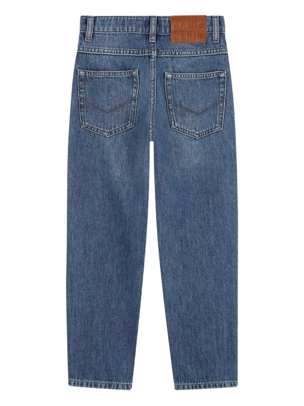 Zadig & Voltaire Kids Jeans met logopatch Blauw