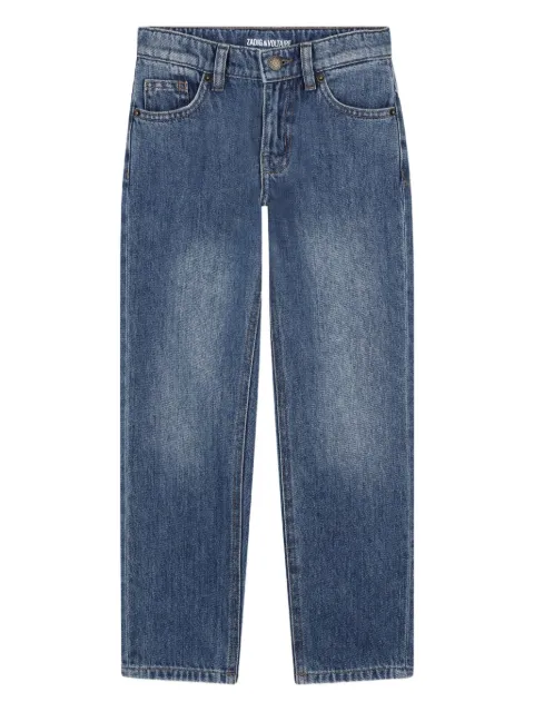 Zadig & Voltaire Kids logo-patch jeans