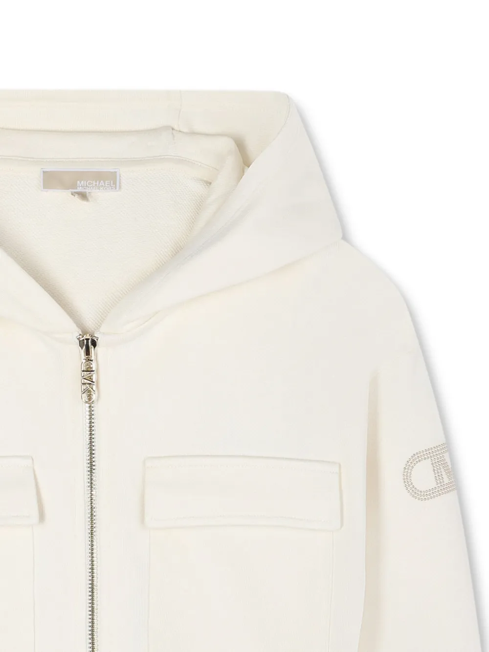 Michael Kors Kids Sweater met capuchon Beige