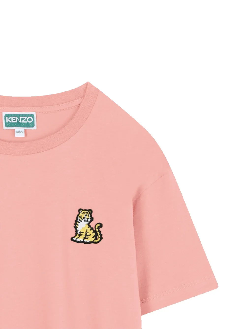 Kenzo Kids T-shirtjurk met Tiger-applicatie Roze