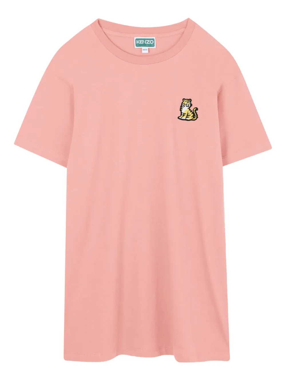 Kenzo Kids T-shirtjurk met Tiger-applicatie Roze