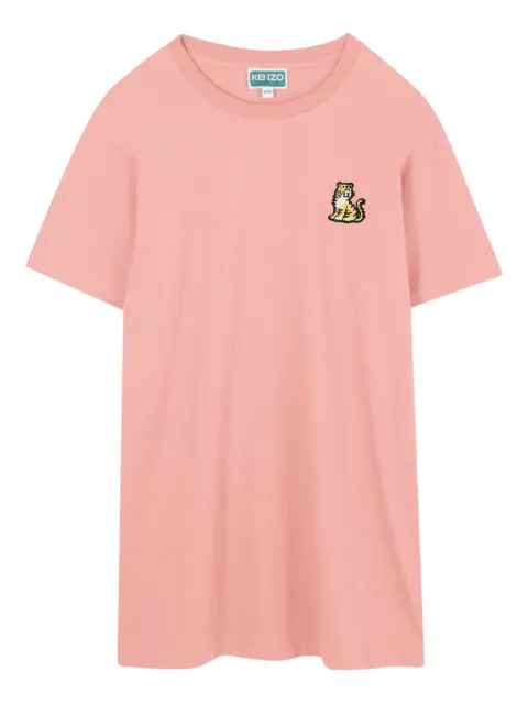 Kenzo Kids tiger-appliqué T-shirt dress