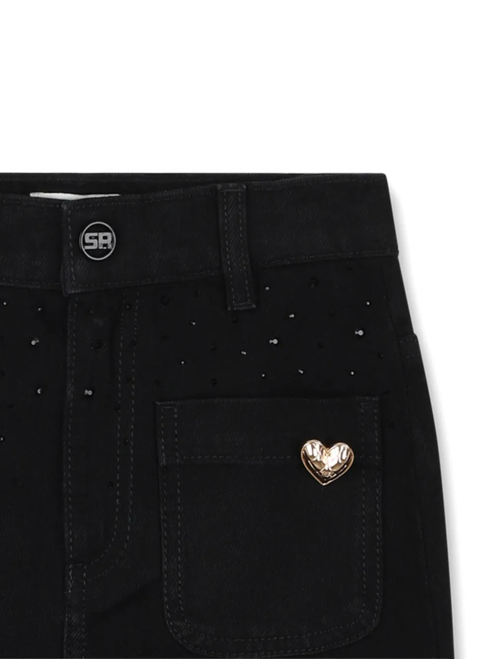 SONIA RYKIEL ENFANT Midi-spijkerrok Zwart