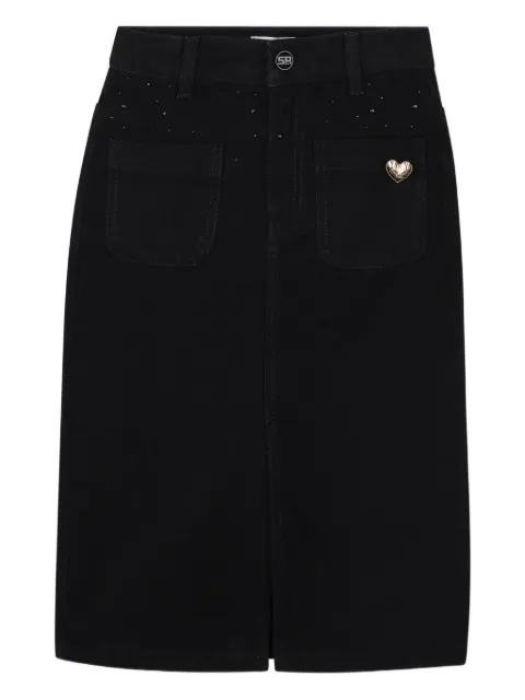 SONIA RYKIEL ENFANT denim midi skirt