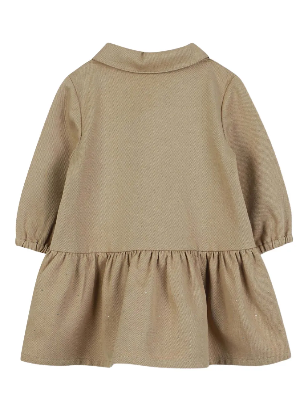 Michael Kors Kids Button-up jurk met kraag - Beige