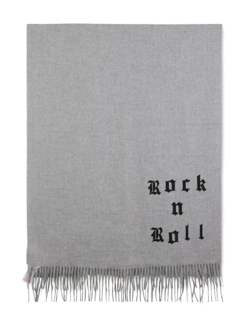 Zadig & Voltaire Kids fringed graphic scarf