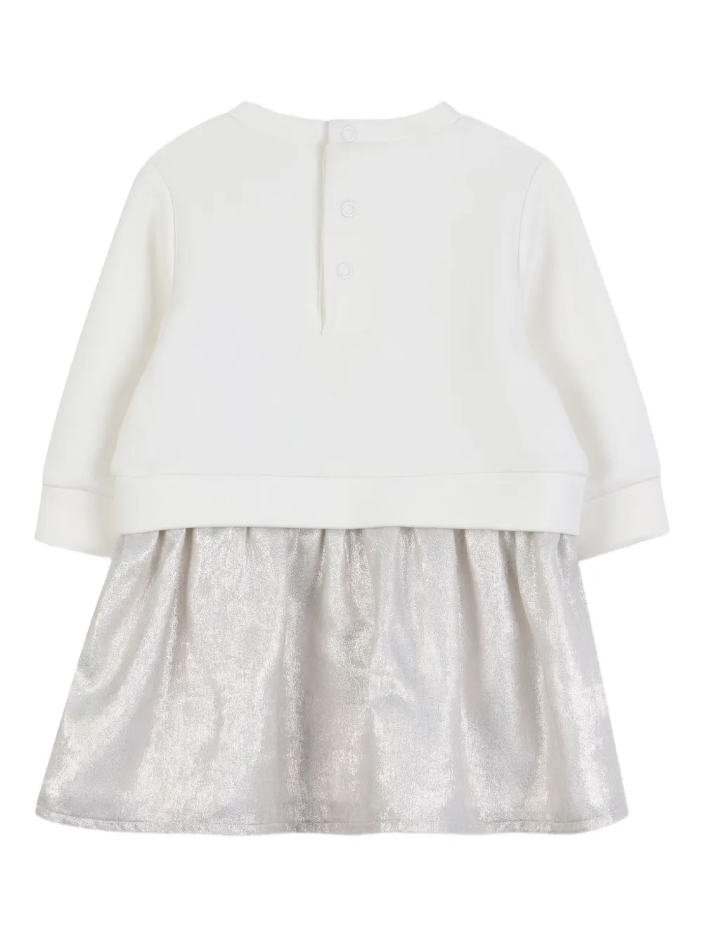 Michael Kors Kids Jurk met geplooide rok Beige