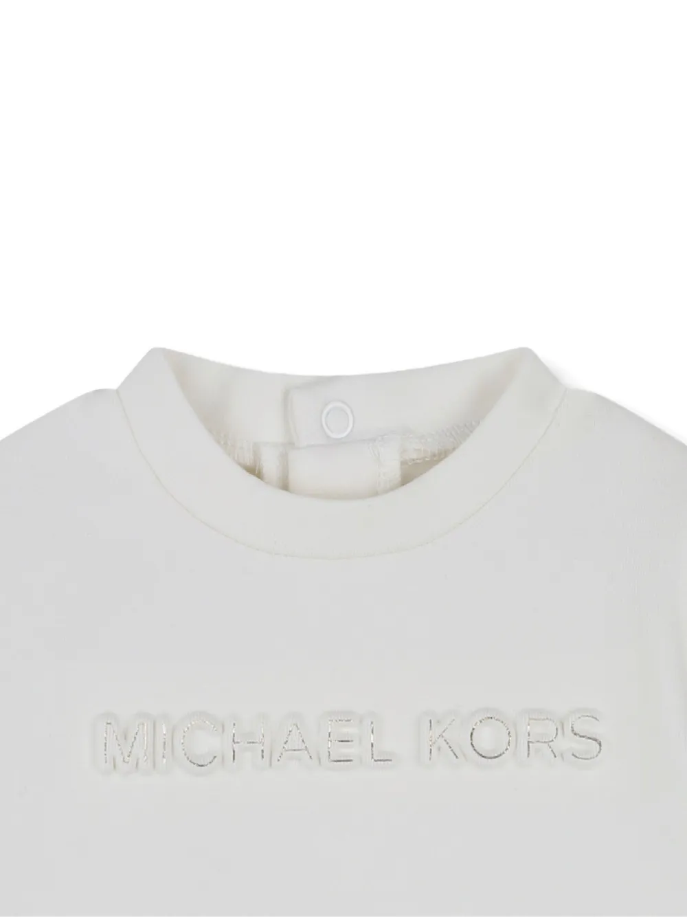 Michael Kors Kids Jurk met geplooide rok Beige