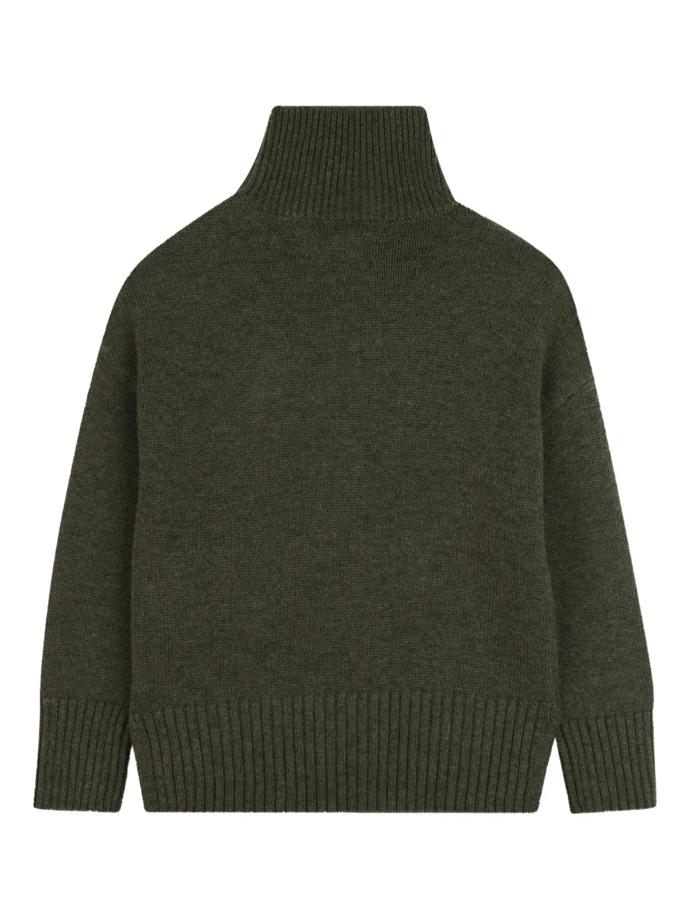 Zadig & Voltaire Kids Trui met hoge hals en knoopdetail Groen