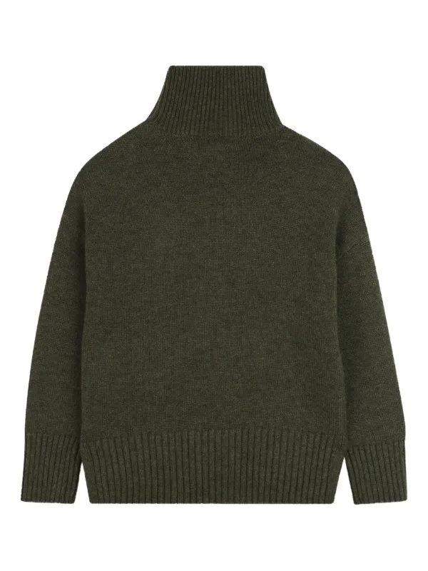 Zadig & Voltaire Kids button-detail high-neck Sweater