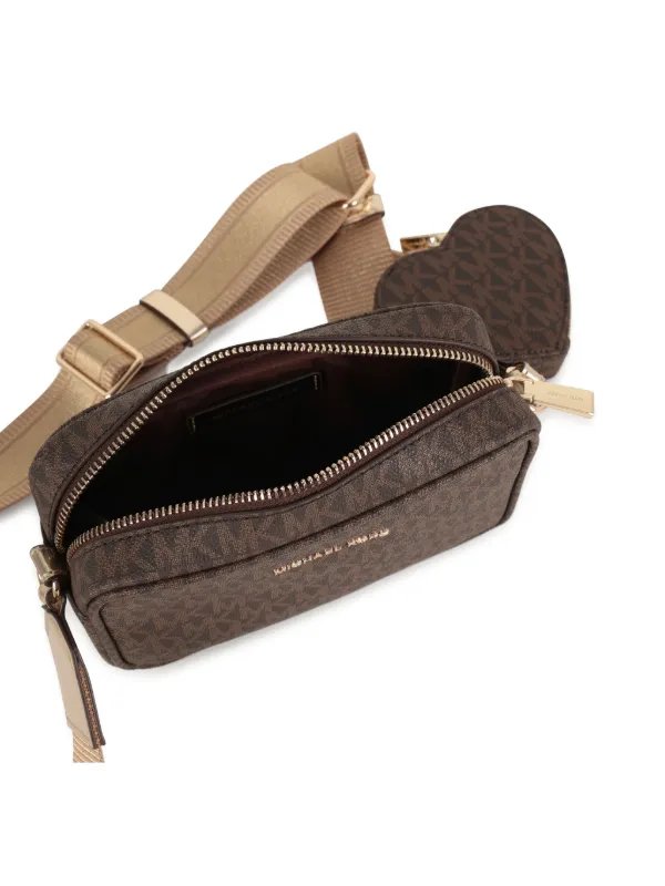 MICHAEL KORS モノグラム ショルダーバッグ Michael Kors Kids モノグラム ショルダーバッグ | ブラウン | FARFETCH JP